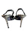 Saint Laurent Shoe Size 38 White & Black Leather Pointed Toe Animal Print Shoes White & Black / 38