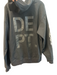 Gallery Dept. Size Est M Black Polyester Long Sleeve Hoodie Logo Sweatshirt Black / Est M