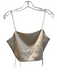 Daily Drills Size XS/S Yellow Polyester & Spandex Spaghetti Strap Cropped Top Yellow / XS/S