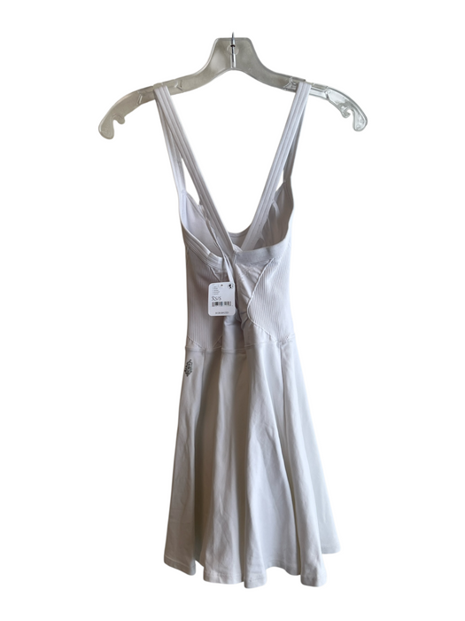 FP Movement Size XS/S White Nylon Blend Strappy Back stretch sides Dress White / XS/S