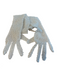 No Brand White Pearls Opera Length Gloves White