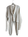 Alo Size XS White Polyester Blend Cable Knit Hood Long Sleeve Yoga Pants Set White / XS
