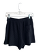 Alo Size XS Black Polyester Blend Ribbed Stretch Waist Back Pocket Shorts Black / XS