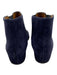Aquatalia Shoe Size 7.5 Navy Blue Suede Chelsea Almond Toe Booties Navy Blue / 7.5