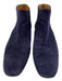 Aquatalia Shoe Size 7.5 Navy Blue Suede Chelsea Almond Toe Booties Navy Blue / 7.5