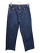A.P.C Size 26 Dark Wash Cotton Denim High Rise Contrast Stiching Cropped Jeans Dark Wash / 26