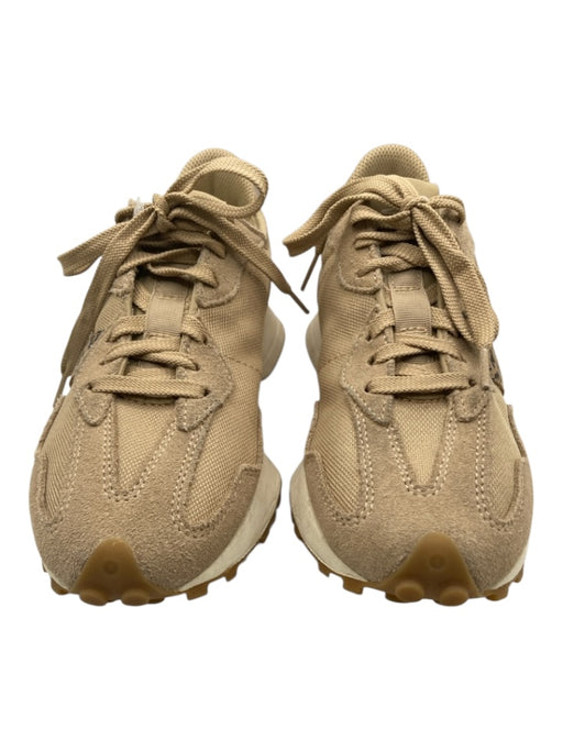 New Balance Shoe Size 8.5 Beige & Black Synthetic Knit Suede lace up Sneakers Beige & Black / 8.5