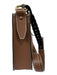 Bally Brown Pebble Leather Gold hardware Crossbody Strap Braid Detail Bag Brown / S