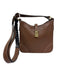 Bally Brown Pebble Leather Gold hardware Crossbody Strap Braid Detail Bag Brown / S