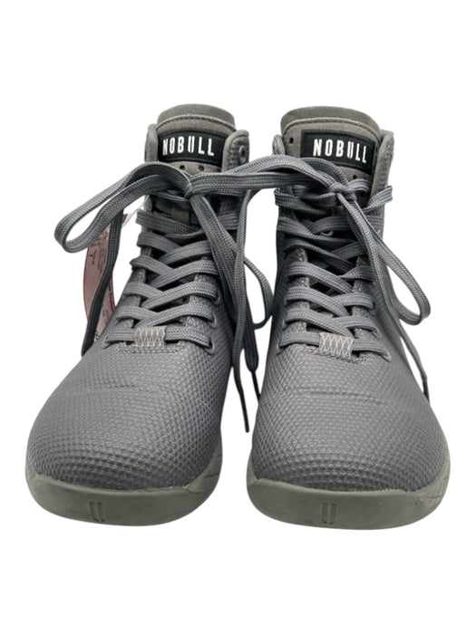 Nobull Shoe Size 7 Gray Plastic round toe High Top Laces Booties Gray / 7