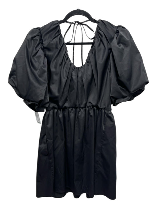 CROSBY by Mollie Burch Size Small Black Polyester U Neck Elastic Waist Dress Black / Small