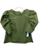 Crosby Size M Army Green Cotton Puff Shoulder Button Back 1/2 sleeve Top Army Green / M
