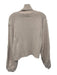 Maria Pavan Size P Light Pink Acrylic Blend Floral Knit Turtleneck Crop Sweater Light Pink / P