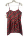 Flora Bea Size S Red, Green & Black Polyester Taffeta Plaid Dress Red, Green & Black / S