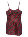 Flora Bea Size S Red, Green & Black Polyester Taffeta Plaid Dress Red, Green & Black / S