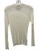 Jessie Liu Size M Cream White Acrylic Blend Ribbed Knit Sheer Detail Sweater Cream White / M