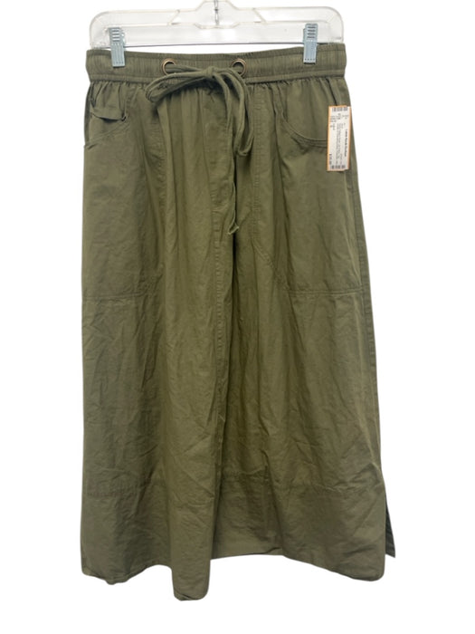 Lilla P Size S Army Fatigue Green No Fabric Tag Elastic & Drawstring Waist Skirt Army Fatigue Green / S