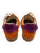 Dolce Vita Shoe Size 7 Orange & Purple Leather Upper Suede T Toe Sneakers Orange & Purple / 7