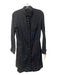 Theory Size 2 Black Cotton Button Up Long Sleeve Collared Button Cuffs Dress Black / 2