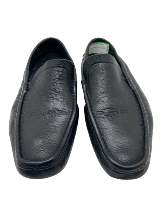 Gucci Shoe Size 43 Black Leather Solid Driver Men's Shoes 43