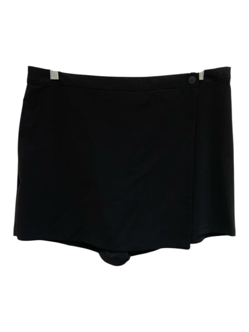 Vuori Size Large Black Elastic Waist Skort Shorts Black / Large
