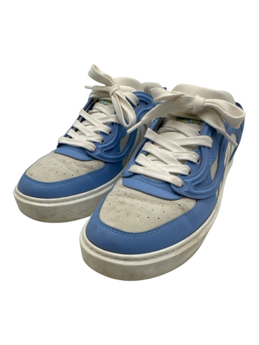 Stella McCartney Shoe Size 37 Blue, White, Gray Vegan Leather Round Toe Sneakers Blue, White, Gray / 37