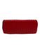 Bottega Veneta Bright red Leather Flap Intrecciato Zip Pocket Clutch Bag Bright red / Small