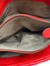Bottega Veneta Bright red Leather Flap Intrecciato Zip Pocket Clutch Bag Bright red / Small