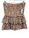 Isabel Etoile Marant Size 40 Beige, Purple, Red Cotton Smocked Waist Band Skirt Beige, Purple, Red / 40