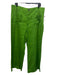 Maeve Size 34 Green Linen Blend Wide Leg Trouser Pants Green / 34