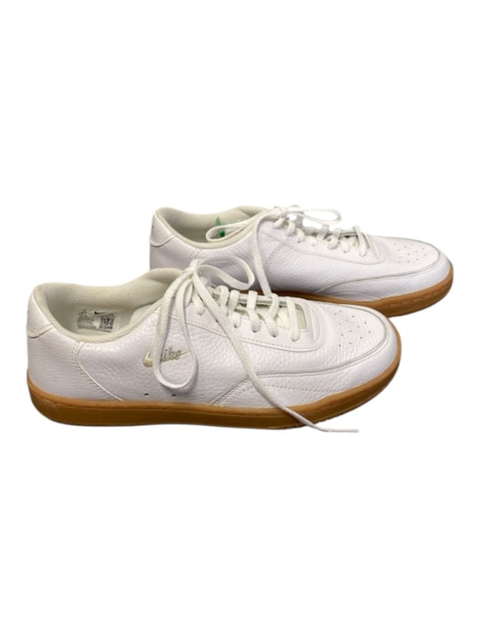 Nike Shoe Size 8 White Leather Lace Up Low Top Round Toe Sneakers White / 8