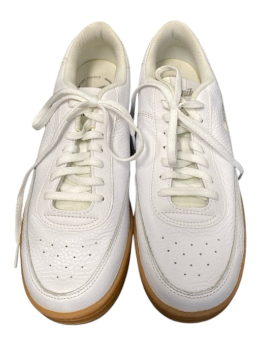 Nike Shoe Size 8 White Leather Lace Up Low Top Round Toe Sneakers White / 8