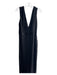 Mac Duggal Size 12 Black Polyester V Cut Beaded Back Slit Full Length Gown Black / 12