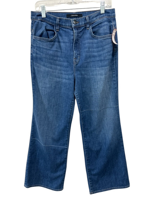 J Brand Size 30 Medium Wash Cotton Blend Denim High Waist Seam Detail Jeans Medium Wash / 30
