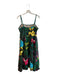 L.K. Bennett Size 6 Black & Purple Polyester Blend V Neck Sleeveless Dress Black & Purple / 6