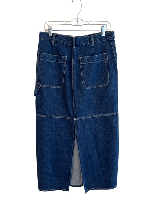 Madewell Size 29 Dark Wash Cotton Blend High Rise Side Pockets Zip Fly Skirt Dark Wash / 29