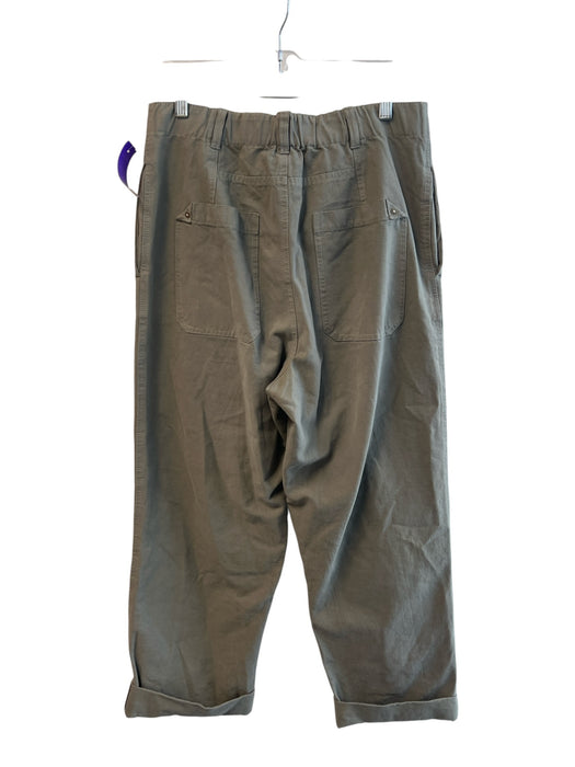 We The Free Size S Green Baumwolle High Rise Zip Fly Patch Pocket Pants Green / S