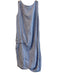 Banana Blue Size XS Blue & White Linen Sleeveless Striped print detail Dress Blue & White / XS