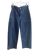 Pilcro Size 27 Dark Wash Cotton High Rise Zip Fly Patch Pocket Wide Leg Jeans Dark Wash / 27
