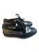Prada Shoe Size 38 Gray Black Leather Pointed Toe Lace Up Derby shoes Shoes Gray Black / 38
