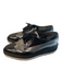 Prada Shoe Size 38 Gray Black Leather Pointed Toe Lace Up Derby shoes Shoes Gray Black / 38