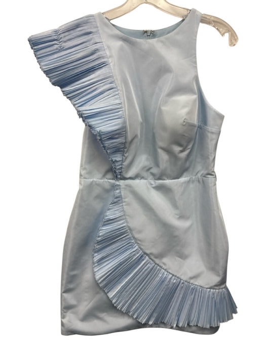 Cengiz Akturk Size S / 36 Light Blue Polyester Pleated Detail Sleeveless Dress Light Blue / S / 36