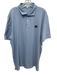 Peter Millar Size XL Blue & White Cotton Striped Polo Men's Short Sleeve Blue & White / XL