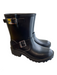 Michael Kors Shoe Size 8 Black Rubber man made upper Buckle Round Toe Logo Boots Black / 8