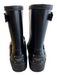 Michael Kors Shoe Size 8 Black Rubber man made upper Buckle Round Toe Logo Boots Black / 8