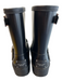 Michael Kors Shoe Size 8 Black Rubber man made upper Buckle Round Toe Logo Boots Black / 8