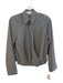 Michael Michael Kors Size Medium Navy & Cream Polyester Long Sleeve Collared Top Navy & Cream / Medium