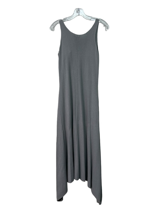 DNA Size S Gray Viscose & Nylon Blend Scoop Neck Knit Sleeveless Midi Dress Gray / S