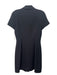 Theory Size 2 Black Triacetate Collar Button Down Knee Length short sleeve Dress Black / 2