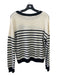 Rails Size S White, Black & Red Wool & Alpaca Horizontal Stripes Heart Sweater White, Black & Red / S